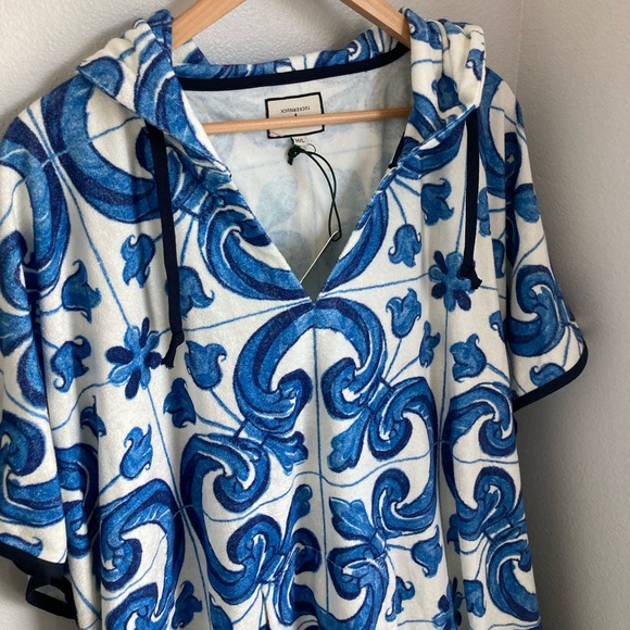 NWT Tuckernuck Majolica Terrycloth Cover Up M/L - Picture 12 of 13